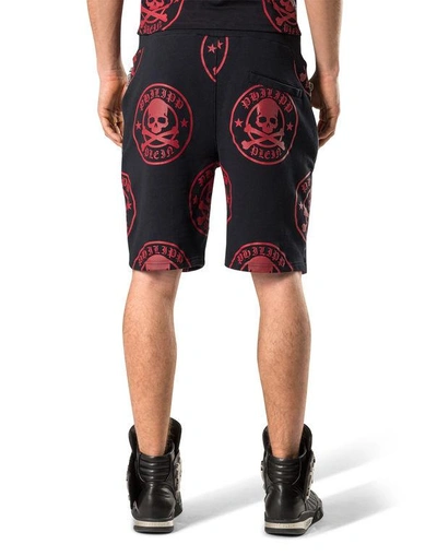 Shop Philipp Plein Jogging Shorts "mauve"