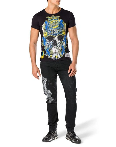 Shop Philipp Plein T-shirt Round Neck Ss "old"