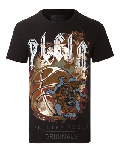 Philipp Plein T-shirt Round Neck Ss "khaky"