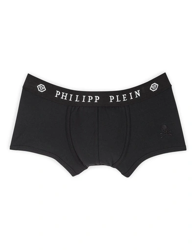Shop Philipp Plein Boxer Medium "tex" In Black
