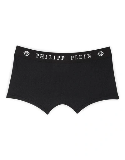 Shop Philipp Plein Boxer Medium "tex" In Black