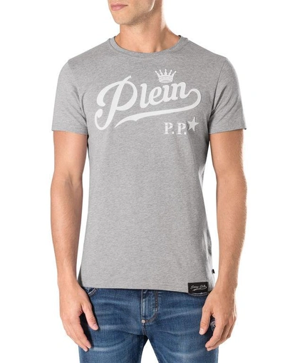 Shop Philipp Plein T-shirt Round Neck Ss "my Way"