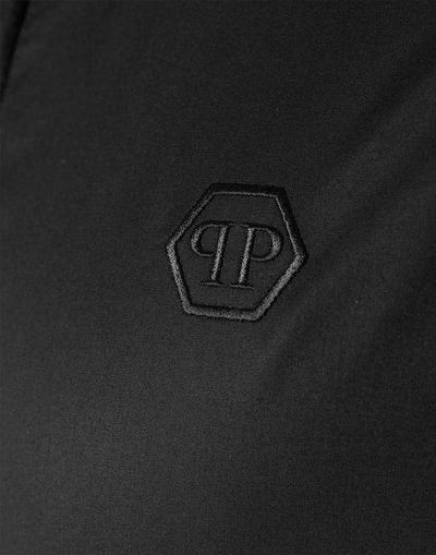 Shop Philipp Plein Shirt Platinum "duble" In Black / Black