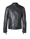 PHILIPP PLEIN Leather Jacket "Smash",S17CMLB0009PLE029P02