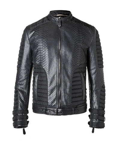 Philipp Plein Leather Jacket "smash" In Black