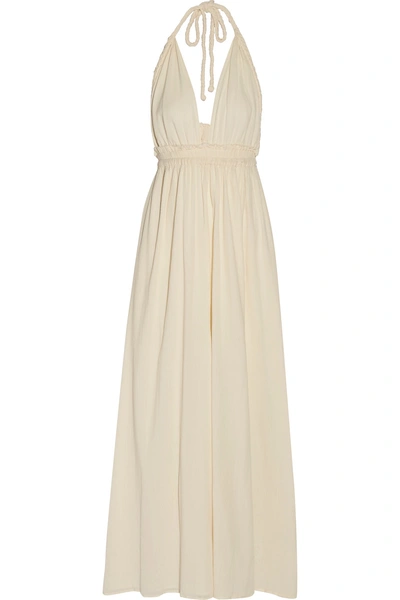 Loveshackfancy Love Pleated Cotton-gauze Maxi Dress