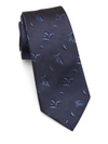 BURBERRY Manston Leaf Silk Tie