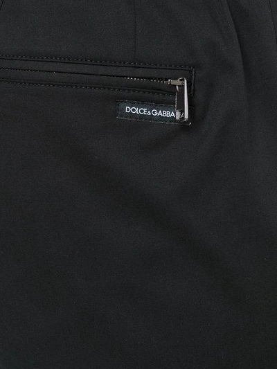 Shop Dolce & Gabbana Lace-up Track Pants - Black