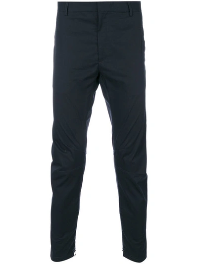 Lanvin Slouched Tailored Trousers In Blue