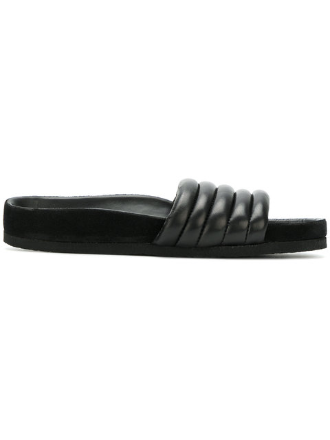 isabel marant quilted slides