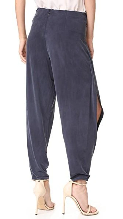 Shop Haute Hippie Front Tie Harem Pants In Midnight