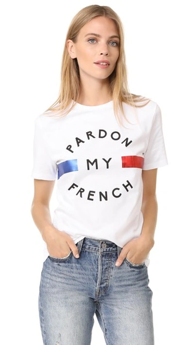 Etre Cecile Pardon My French T-shirt In White