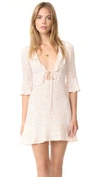 FOR LOVE & LEMONS NOSTALGIC TIE FRONT DRESS