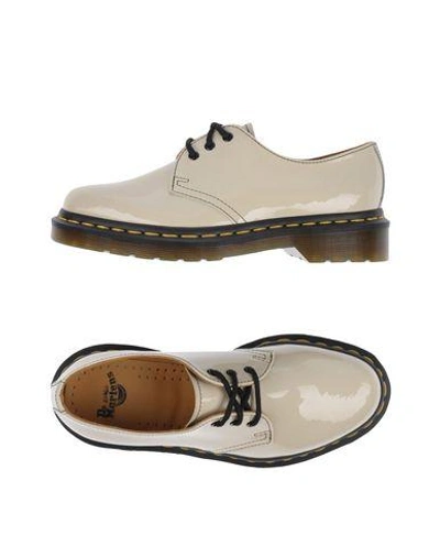 Shop Dr. Martens' Laced Shoes In Ivory