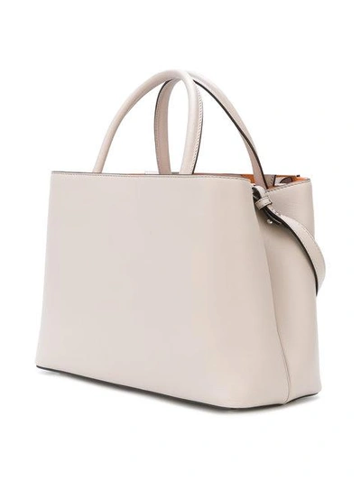 Shop Fendi Small 2jours Tote Bag In Grey