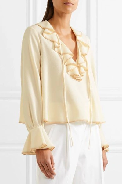 Shop See By Chloé Ruffled Crepe Blouse
