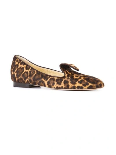 Shop Sarah Flint Andrea Leopard Print Loafers - Brown