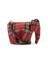 LOEWE Red Elephant mini tartan bag,11850M9312164051