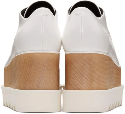 Shop Stella Mccartney White Elyse Platform Derbys In 9000 White