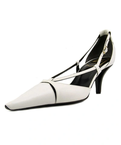 Roger Vivier Sex And The City T.65   Pointed Toe Leather  Heels' In White