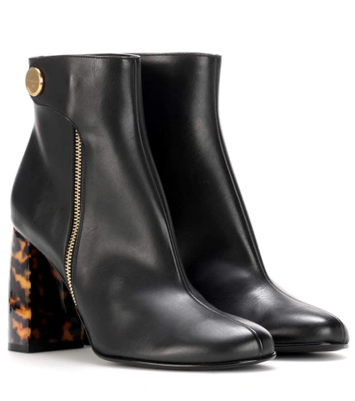 Shop Stella Mccartney Faux-leather Ankle Boots In Black