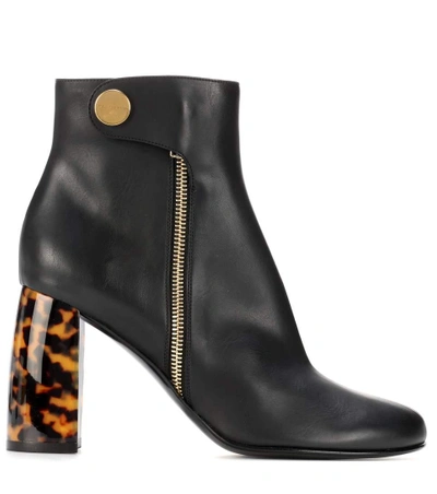 Shop Stella Mccartney Faux-leather Ankle Boots In Black