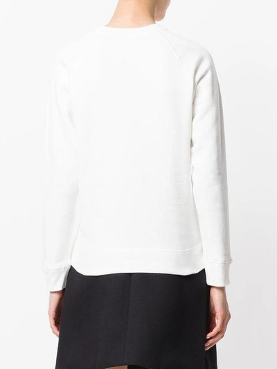 Shop Alexa Chung Printed Sweatshirt - White