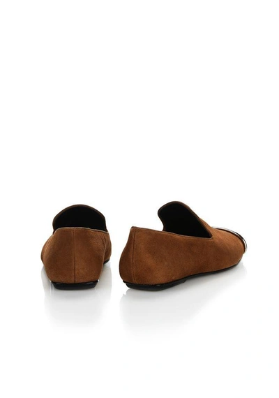 Shop Alexander Wang Kalli Suede Slipper In Brown