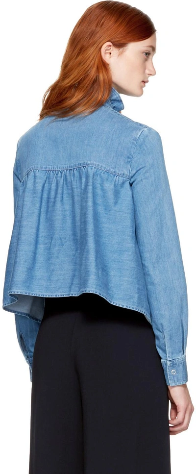 Shop Stella Mccartney Blue Denim Ina Shirt