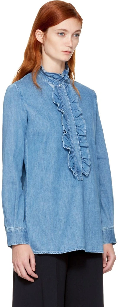 Shop Stella Mccartney Blue Denim Ina Shirt