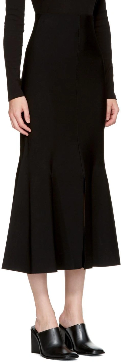 Shop Stella Mccartney Black Flare Skirt