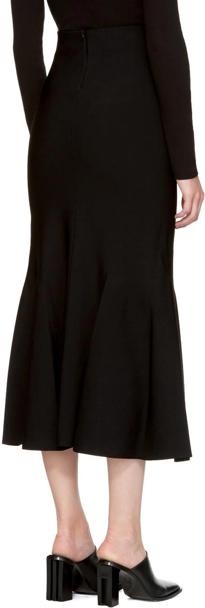 Shop Stella Mccartney Black Flare Skirt