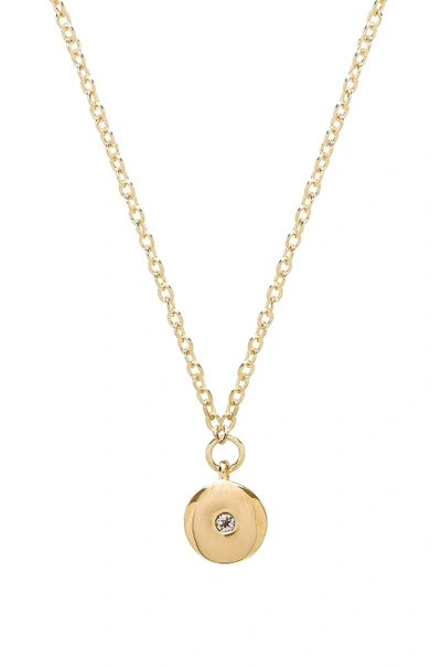 Shop Elizabeth And James Raina Necklace In Yellow Gold