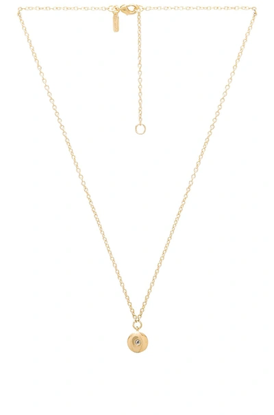 Shop Elizabeth And James Raina Necklace In Yellow Gold