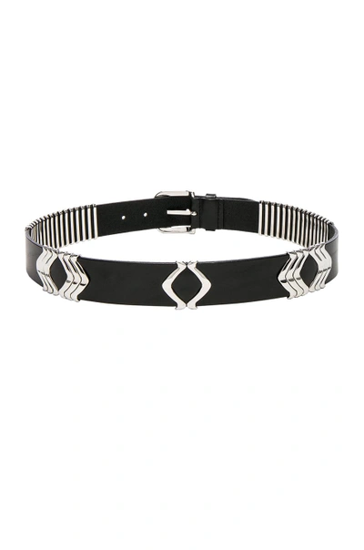 Shop Isabel Marant Tehora Leather Belt In Black