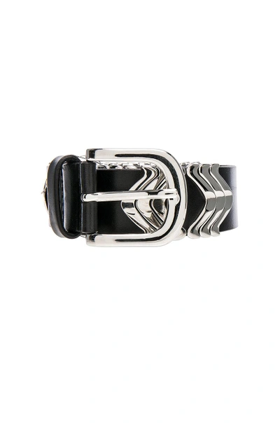 Shop Isabel Marant Tehora Leather Belt In Black