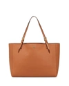 Tory Burch York Saffiano Leather Tote Bag, Light Oak In Luggage