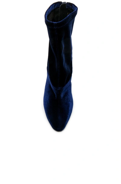 Shop 3.1 Phillip Lim / フィリップ リム 3.1 Phillip Lim Velvet Kyoto Boots In Blue