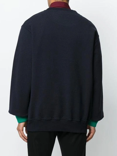 Shop Marni Cuff Detail Sweatshirt