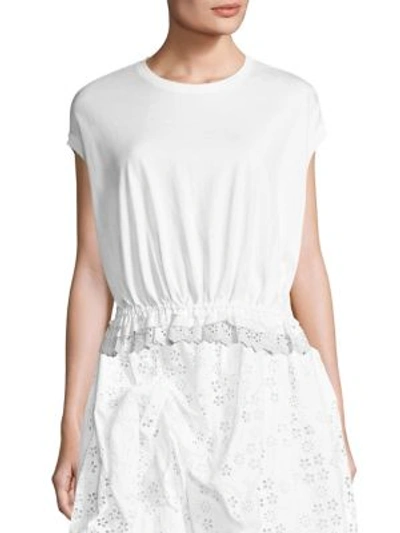 Simone Rocha Broderie Anglaise Top In White