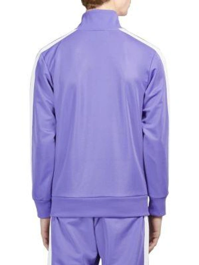 Shop Palm Angels Classic Track Jacket In Purple