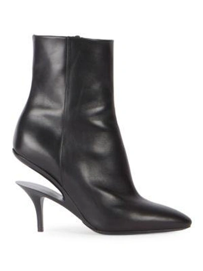 Shop Maison Margiela Illusion Runway Leather Booties In Black