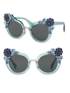 MIU MIU 52MM Crystal-Embellished Cats'-Eye Sunglasses