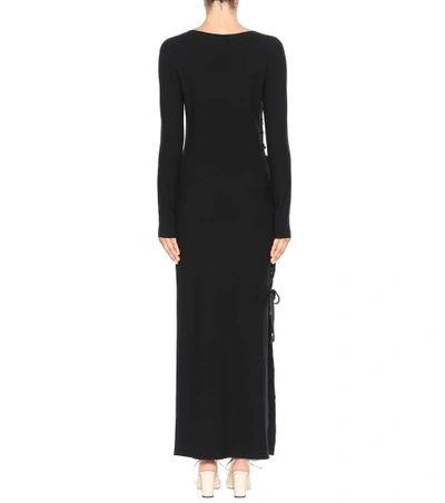Shop The Row Knitted Wool Dress In Black