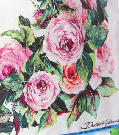 Shop Dolce & Gabbana Printed Cotton Shorts In Multicoloured
