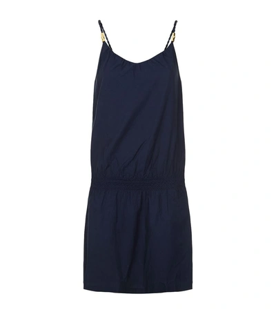 Shop Heidi Klein Hamptons Drop Waist Mini Dress In Navy