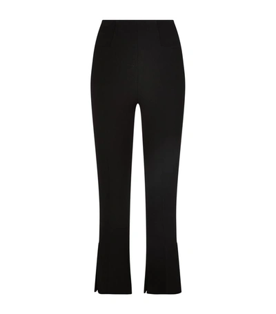 Shop Roland Mouret Goswell Kick Flare Trousers In White