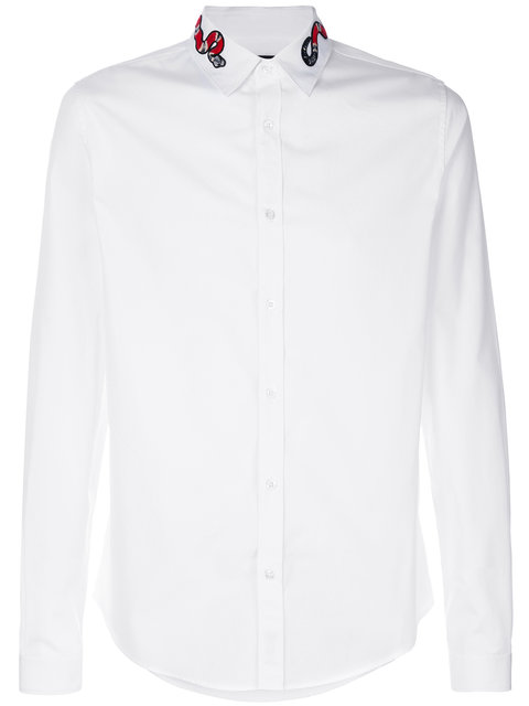 gucci snake white shirt
