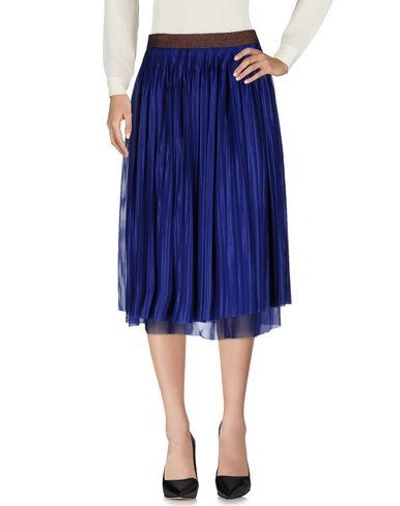 Shop Victoria Beckham 3/4 Length Skirt In Purple