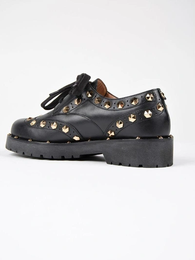 Twinset Twin Set Chunky Sole Studded Derby Shoes In Black | ModeSens